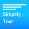 Icon Simplify Text