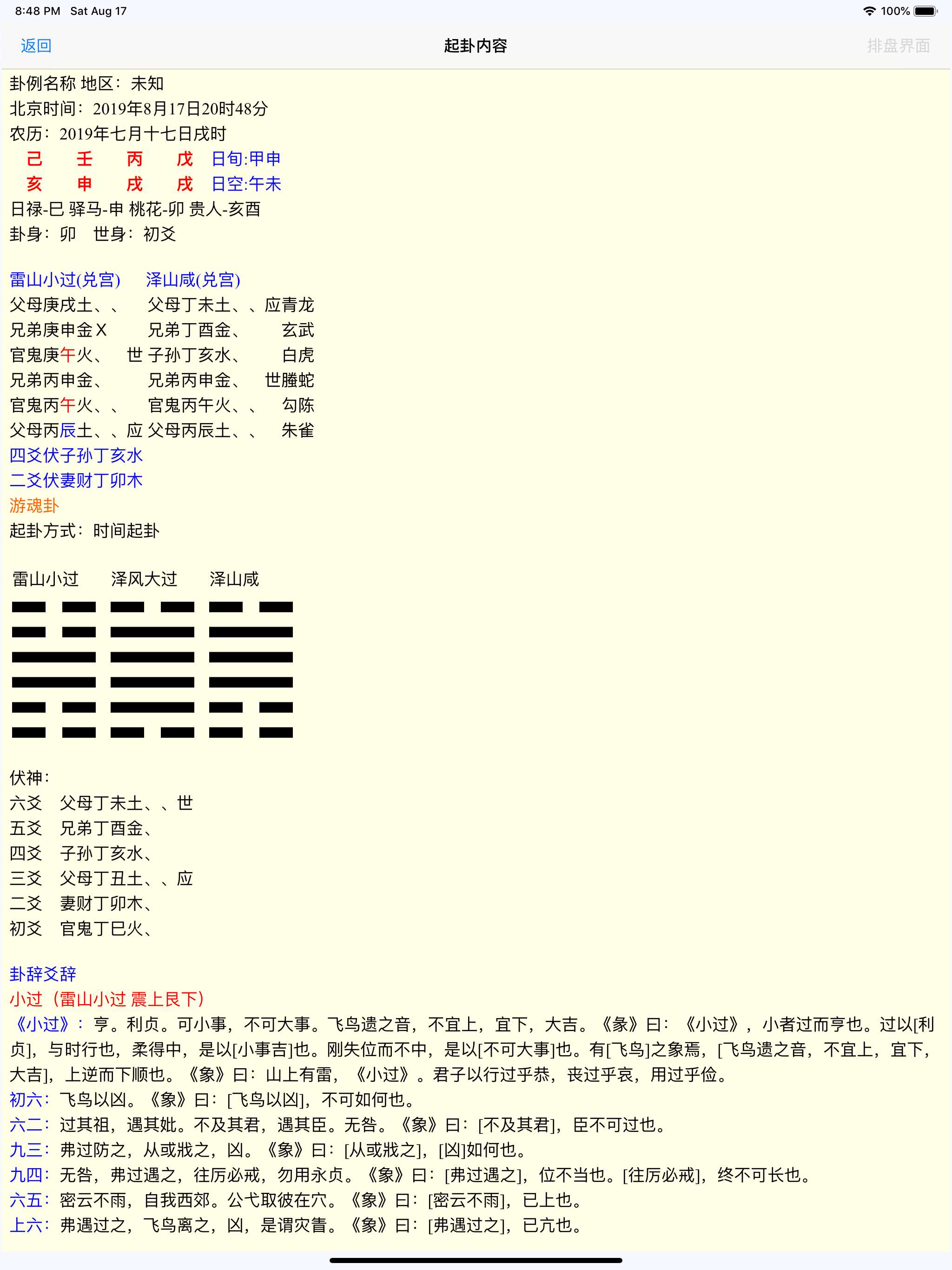 综合排盘