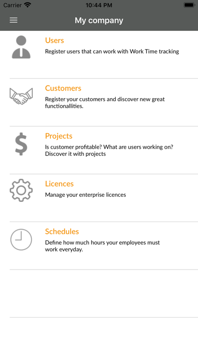 Bixpe Worktime Tracking Screenshot