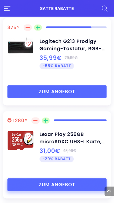 Satte Rabatte Deals Screenshot