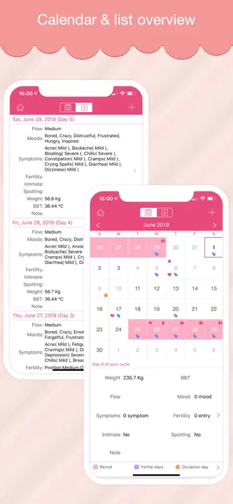 Period Log: Screenshot 1 von 5