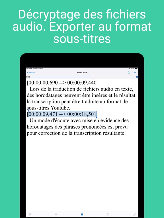 Screenshot #5 pour Voice Notebook audio en texte