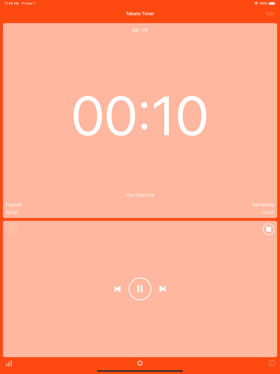 Tabata Timer Training iPad screenshot 4 - Health & Fitness app