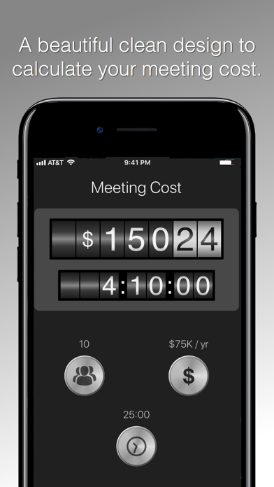 Meeting Cost Meter Screenshot