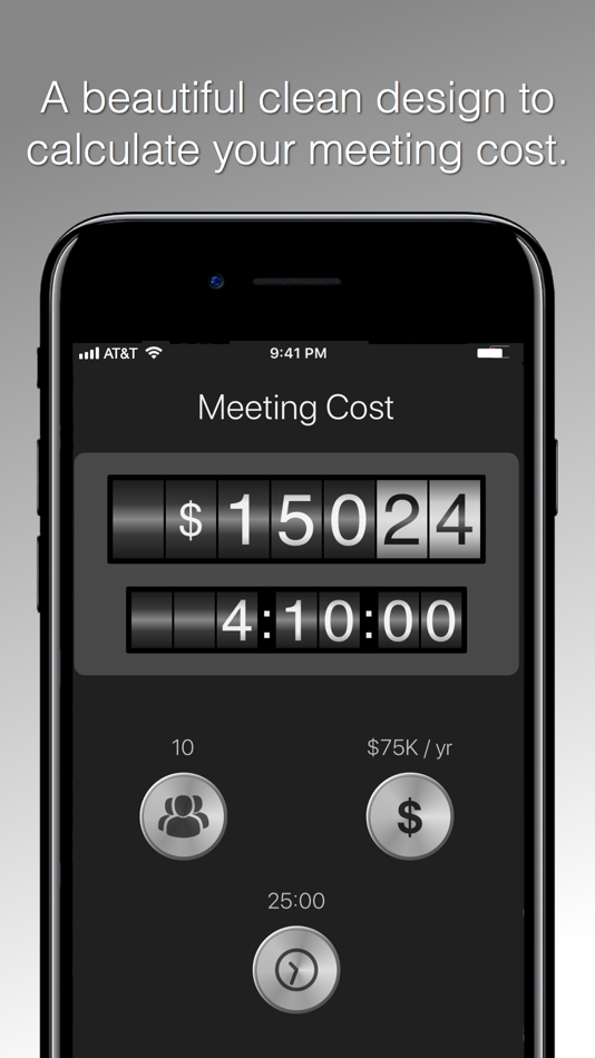 #1. Meeting Cost Meter (iOS) 由: Jon Barry