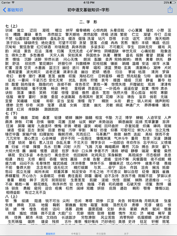 Screenshot #5 pour 初中语文7~9年级知识点总结|中考复习大全