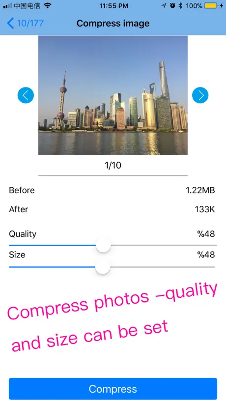 Compress video -compress image
