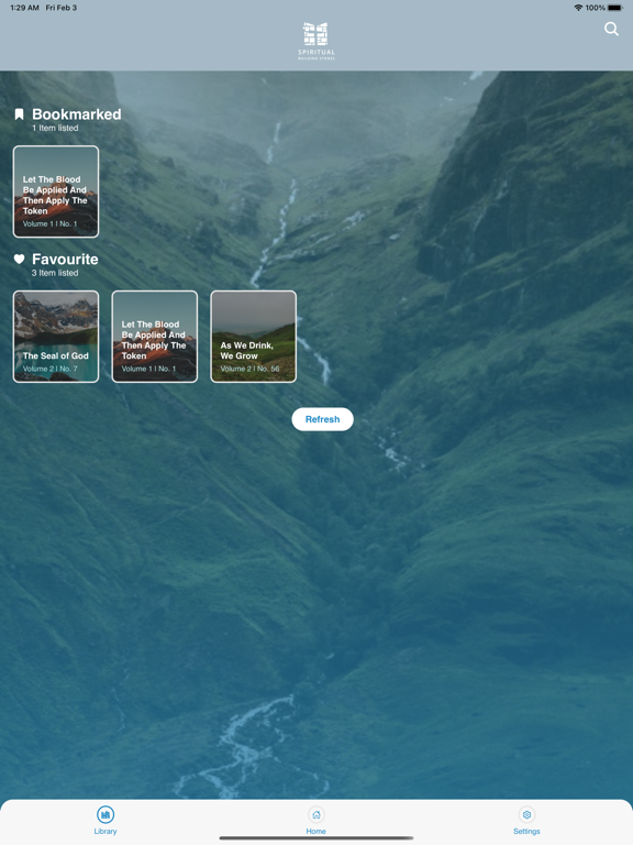 Spiritual Building Stones iPad screenshot 4 - Book app