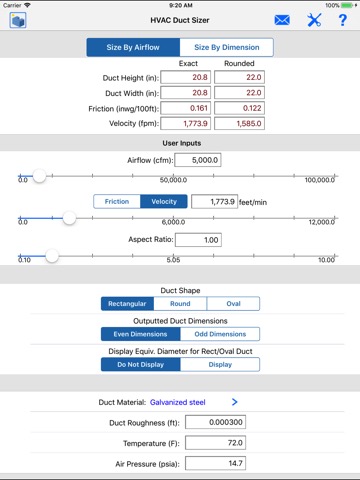 HVAC Duct Sizerのおすすめ画像1