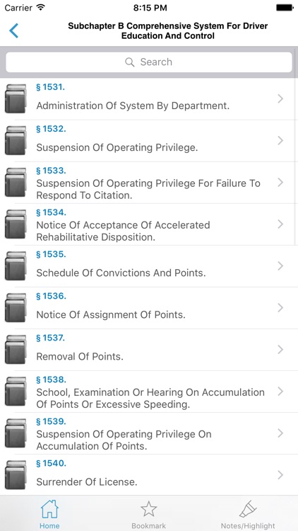 PA Vehicle Code Title 75 screenshot-3