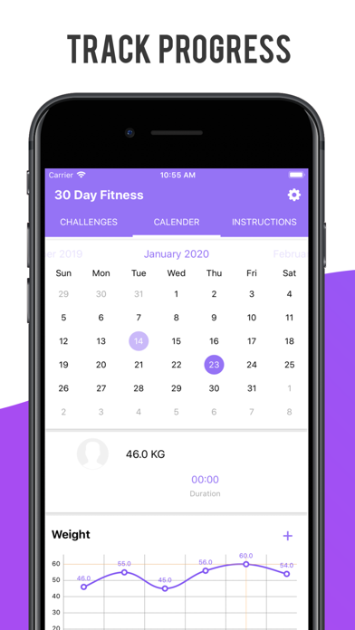 30 Day Workout Challenges Screenshot