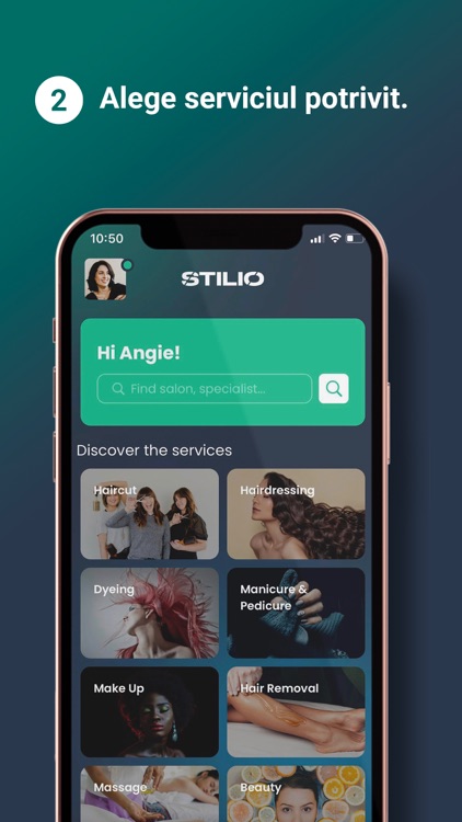 Stilio - salon appointment