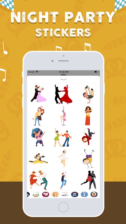 Night Party Stickers