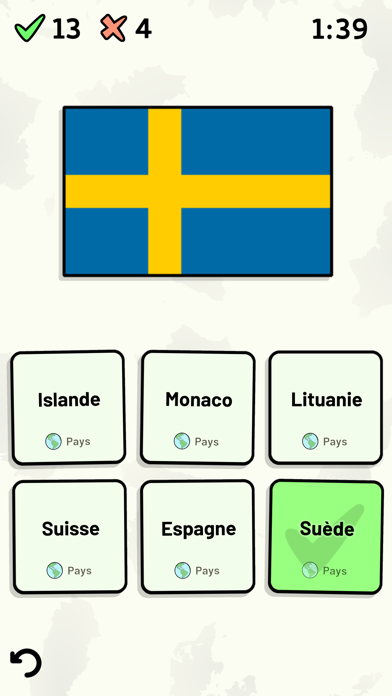 Screenshot #2 pour Pays d'Europe - Quiz