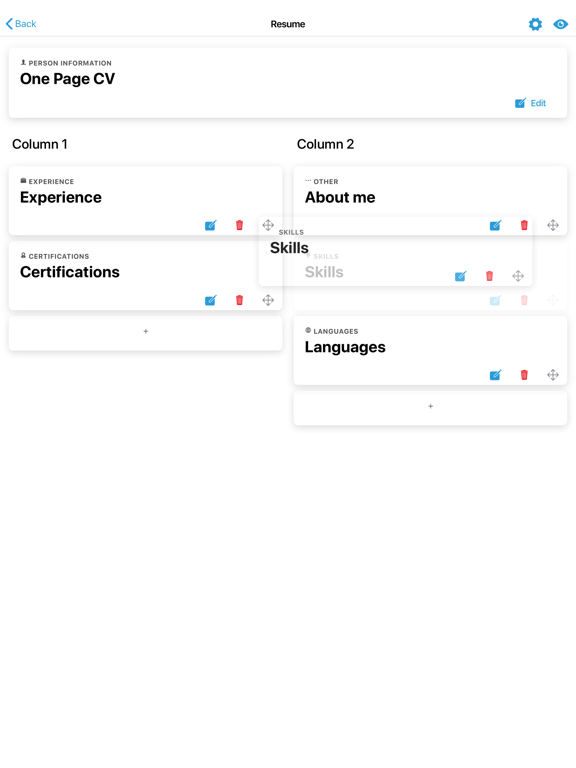 Screenshot #6 pour One Page CV - PDF Resume