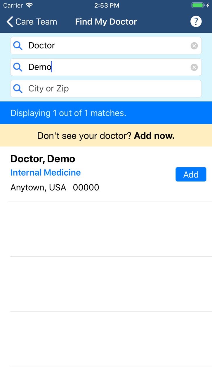iPhone screenshot