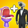 Merge Toilet Monster Battle 3D icon