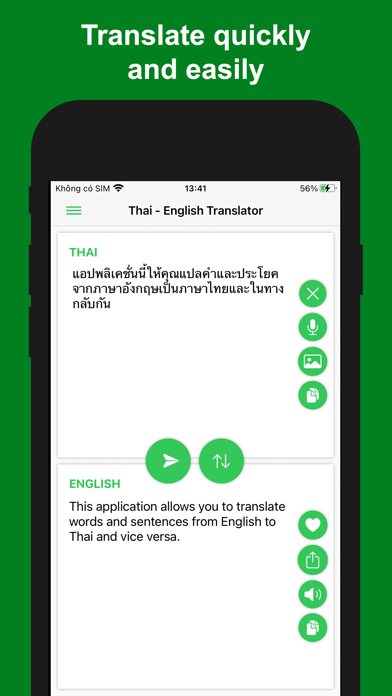 English - Thai Translator Screenshot