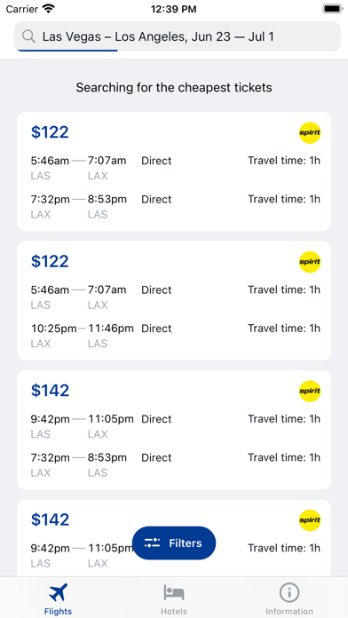 Discounts booking Screenshot