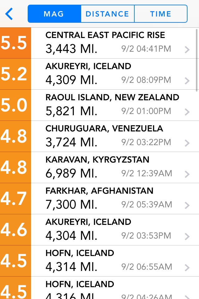 Earthquakes: Earthquake Map screenshot 2