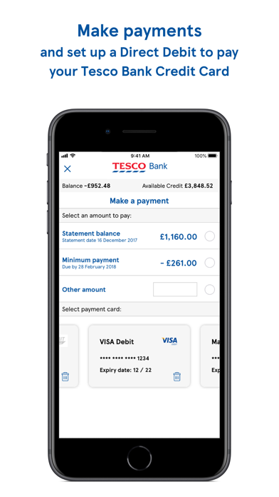 Tesco Bank and Clubcard Pay+ Screenshot