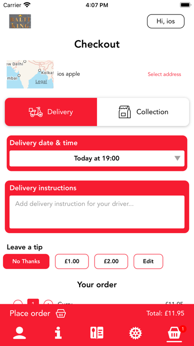 Balti King Restaurant Screenshot
