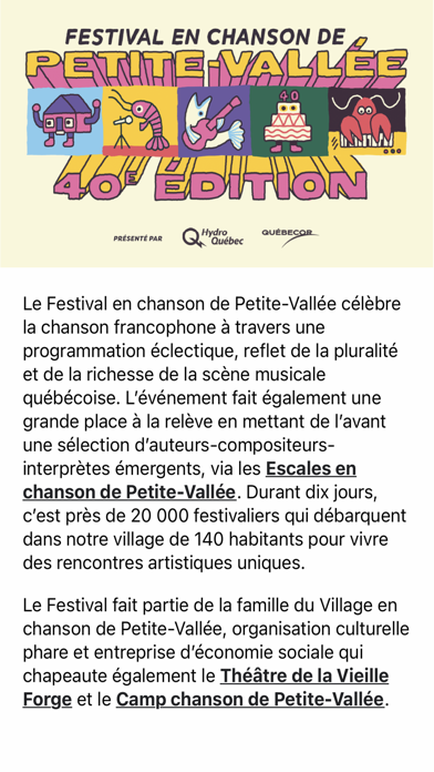 Festival de Petite-Vallée Screenshot
