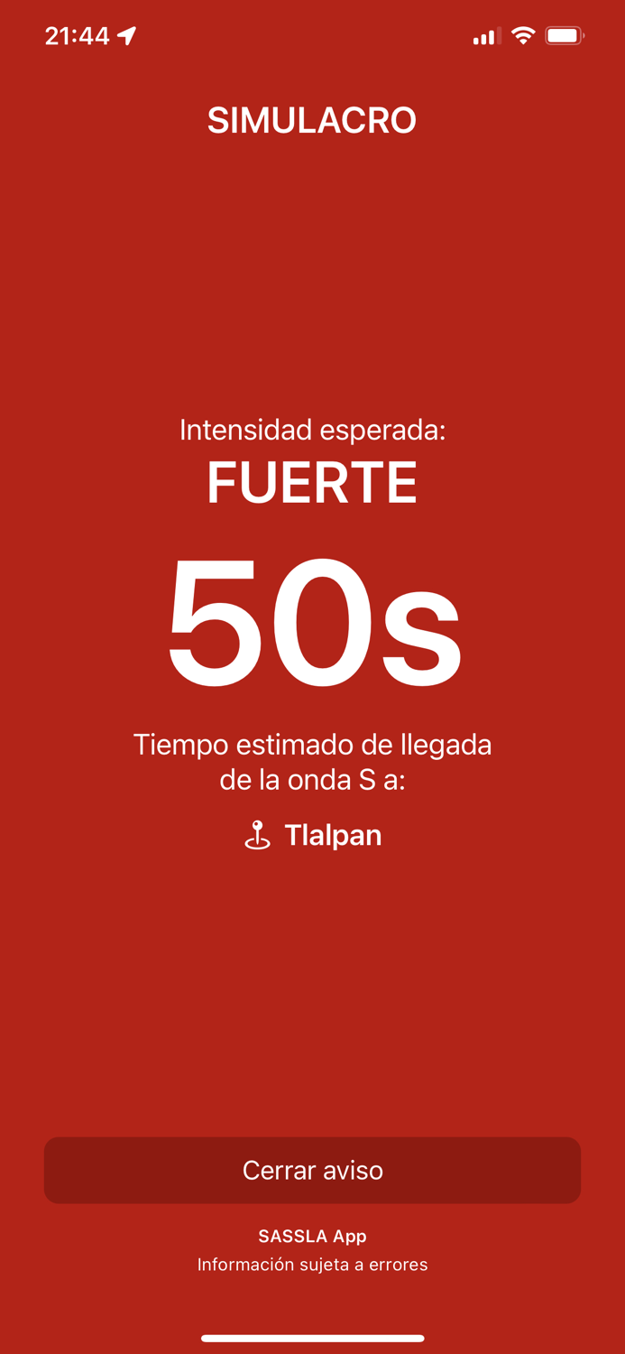 Alerta Sísmica México - SASSLA