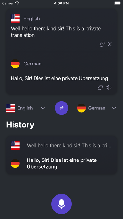 Screenshot #1 pour Translator Private