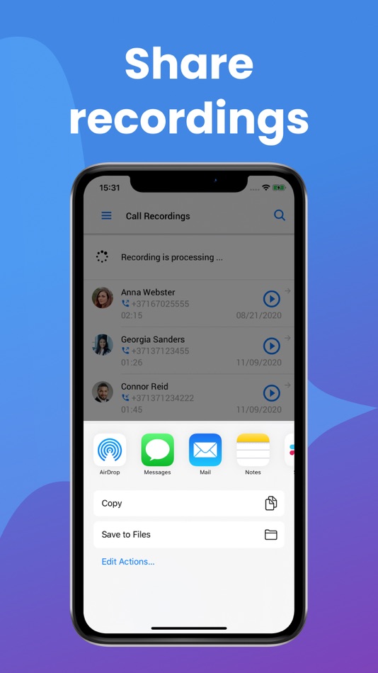 #4. Call Recorder Recostar (iOS) 由: Recorn Limited