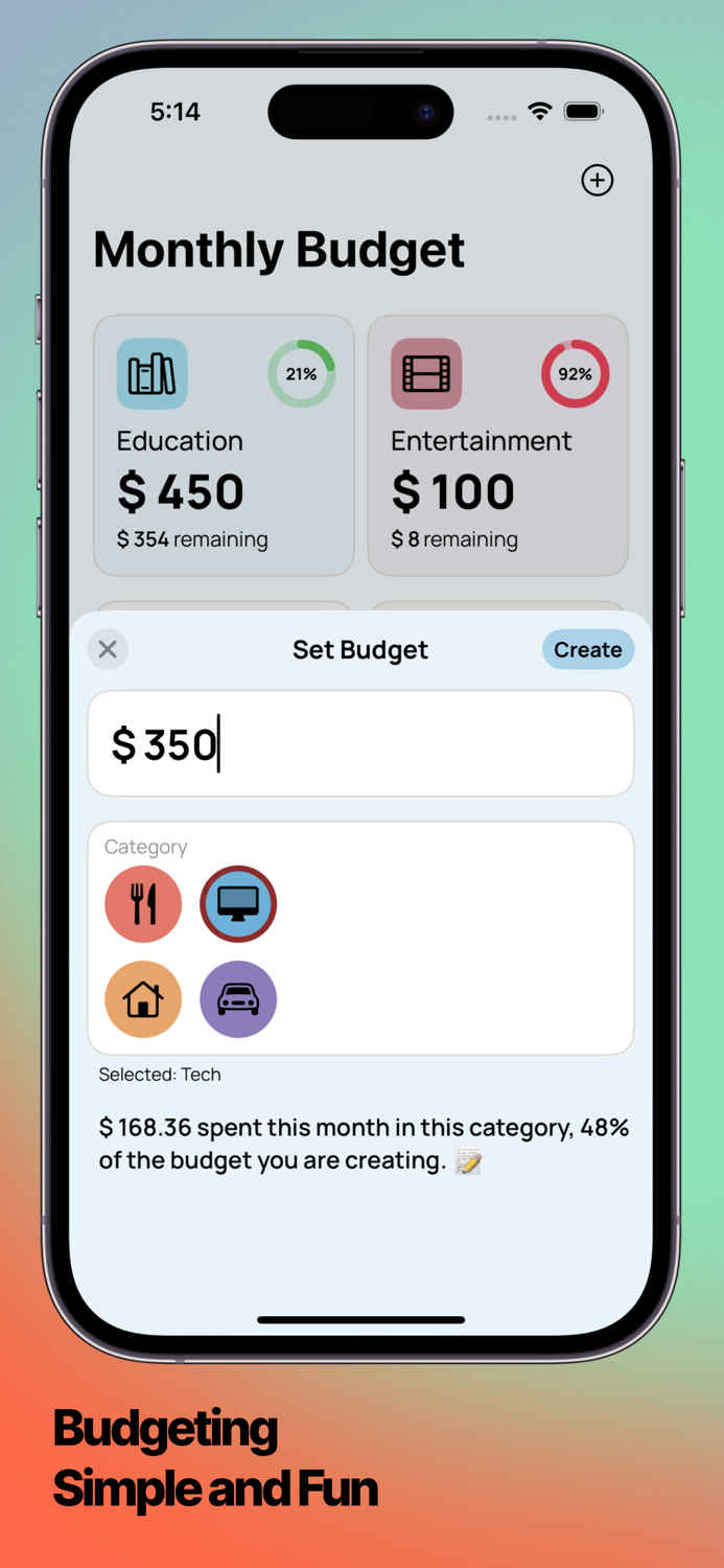 Budgie Expense and Budget