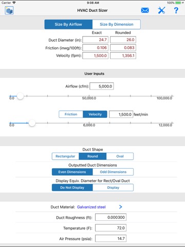 HVAC Duct Sizerのおすすめ画像8