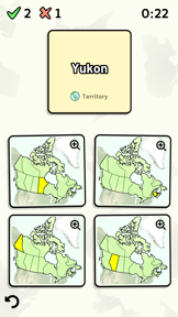 Canadian Provinces & Ter. Quiz screenshot