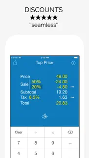 sales tax discount calculator iphone screenshot 3
