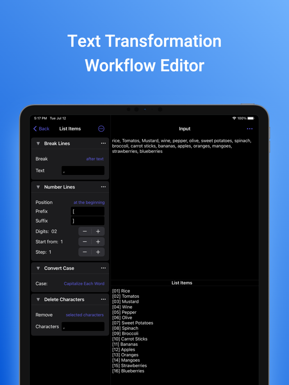 Text Workflow - Text Toolkit Screenshots