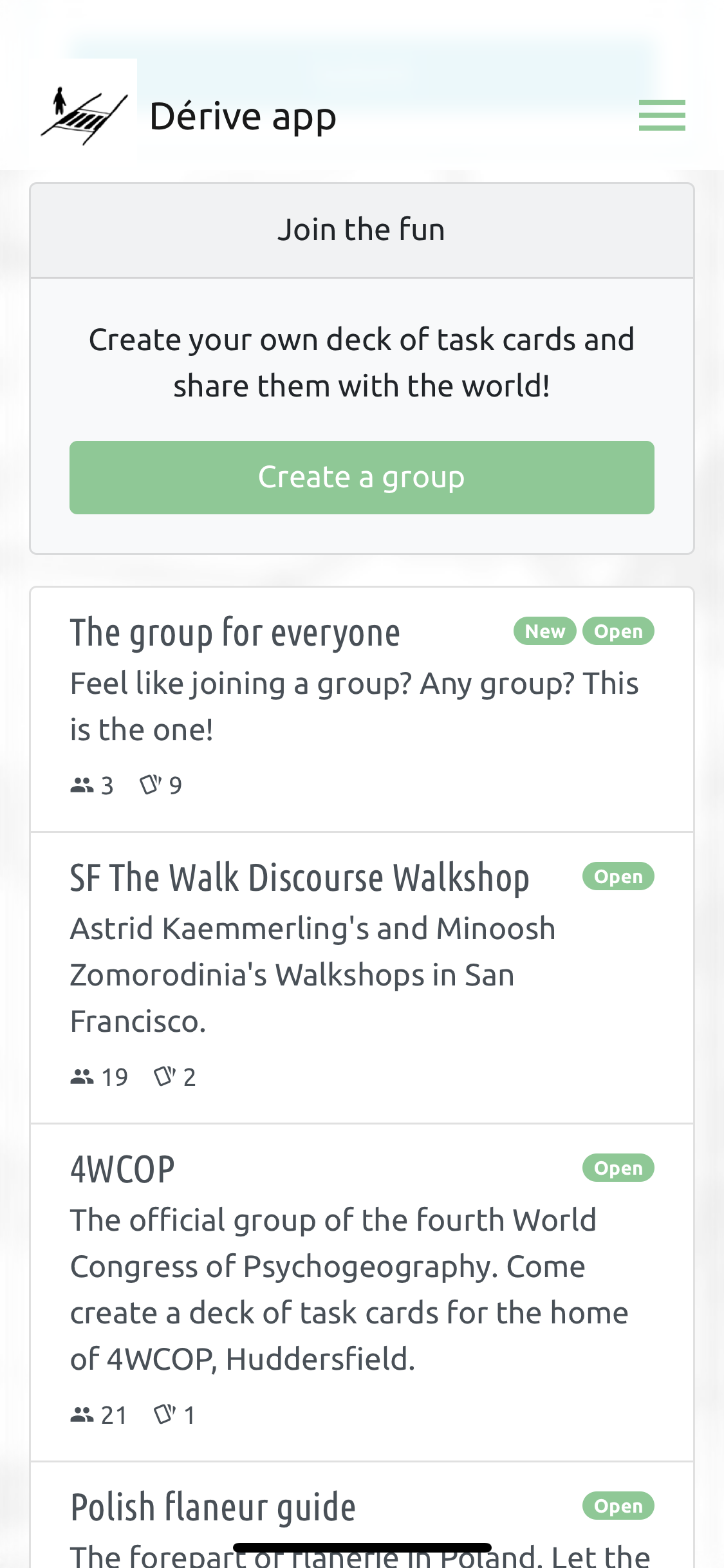 Dérive app