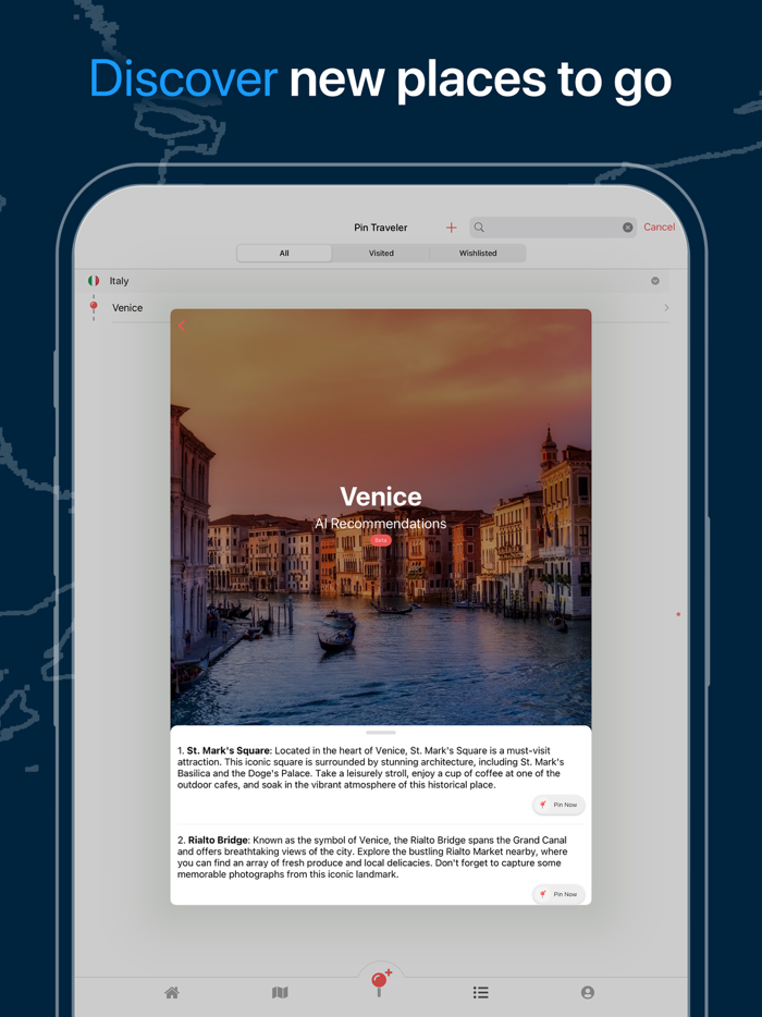Pin Traveler Travel Tracker