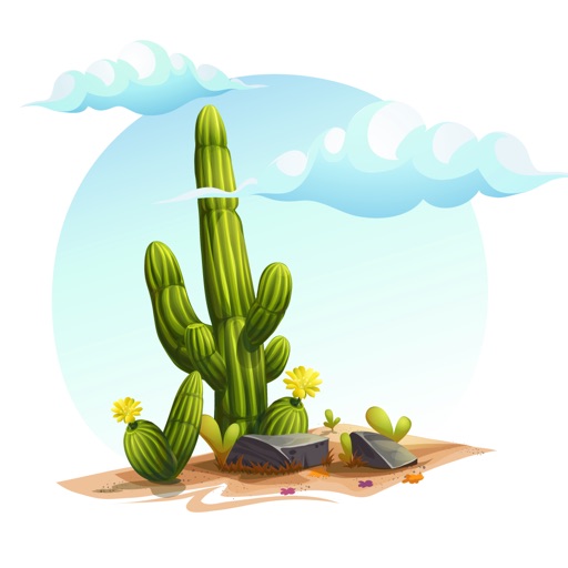Dessert Cactus Stickers icon