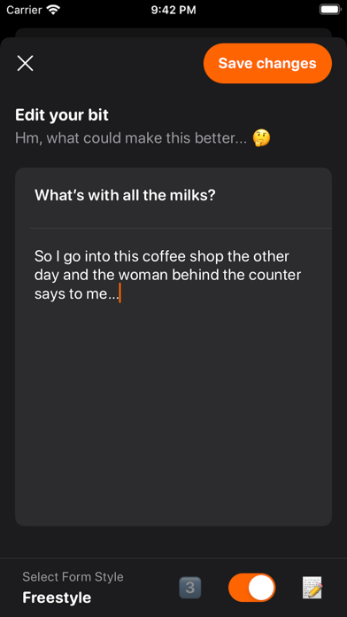 Crush: Stand-up Comedy Writing Screenshot
