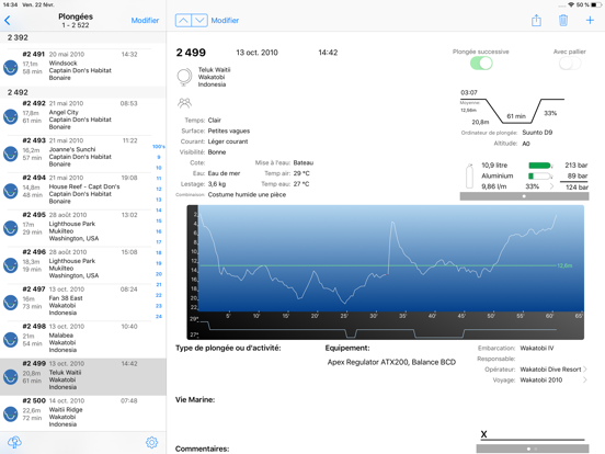 Screenshot #4 pour Dive Log