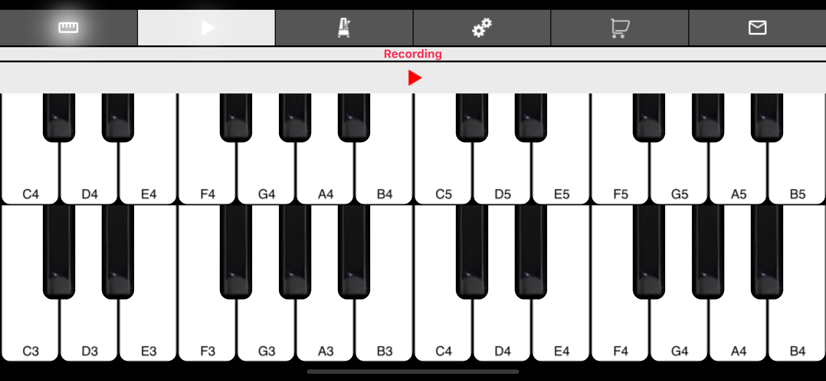 피아노 - 2 건반 으로 피아노타일 배우기