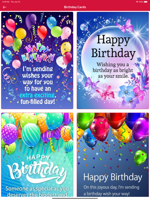 Screenshot #5 pour Birthday Wishes & Cards