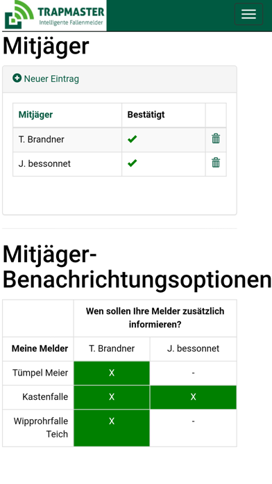 Screenshot #3 pour TRAPMASTER Fallenmelder