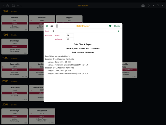 Personal Wine Cellar Database iPad screenshot 7 - Food & Drink app