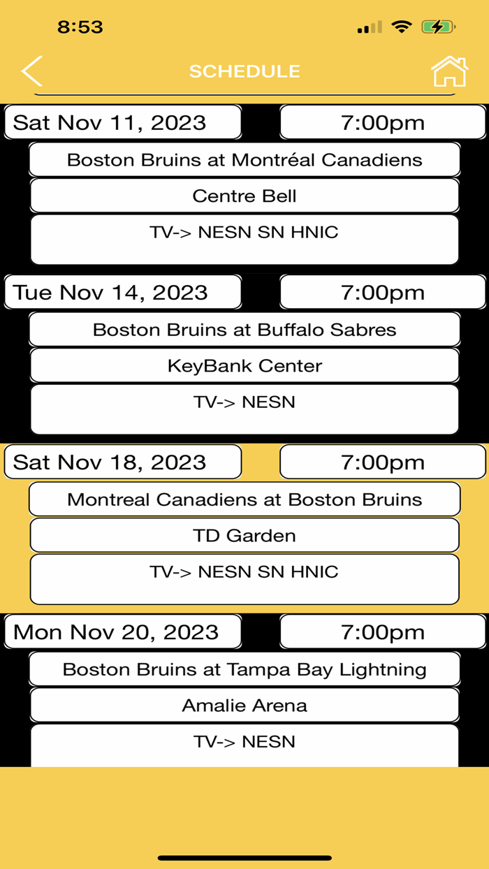 Trivia Game for Bruins Fans