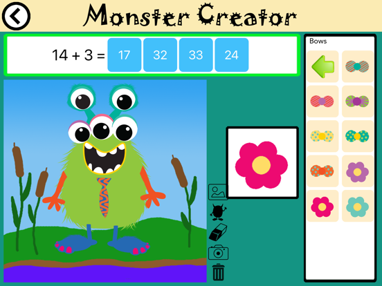 Monster Creator Math iPad screenshot