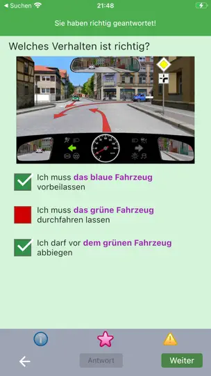 Screenshot von Fahrschule.de Lite auf dem iPhone 1