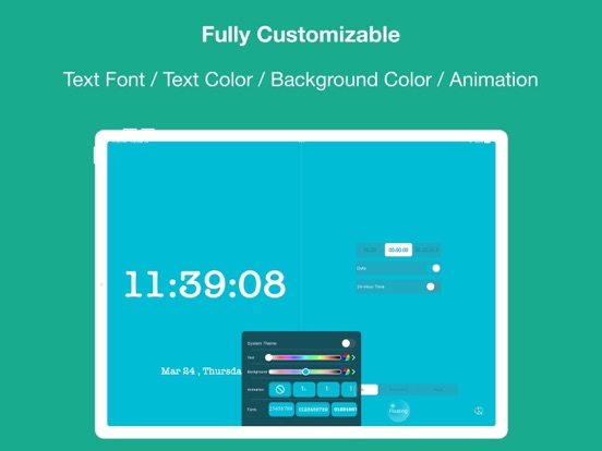 Floating Clock-Timer&Stopwatch iPad screenshot 4 - Reference app