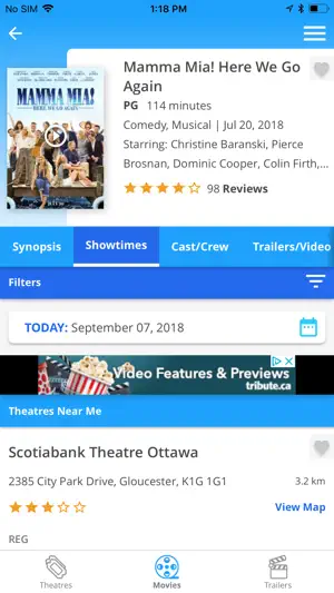 Tribute: Movie Showtimes screenshot 3