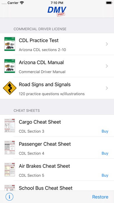 Arizona CDL Test Prep Screenshot